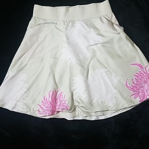 Liz Lange maternity flower print silk skirt